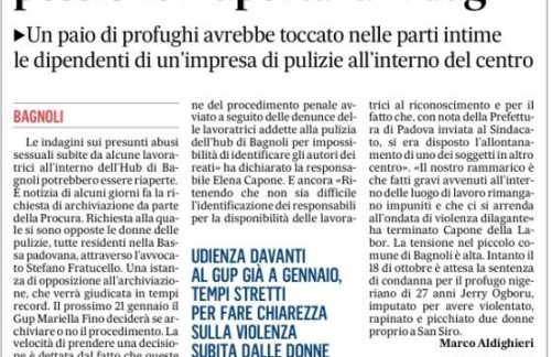 Lavoratrici abusate all’HUB, possibile riapertura indagini